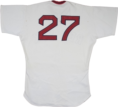 1974 Carlton Fisk Game Used Boston Red Sox Home Jersey 